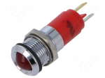Indicator: LED | red | 24VDC | 24VAC | &Oslash;14mm