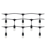 Uued tooted // Girlanda oświetleniowa - 1 sznur 15 m (15 opraw) + 15 żar&oacute;wek LED 1W E27, 3000K + 1 żar&oacute;wka gratis