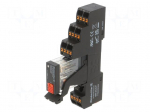 Relay: interface | DPDT | Ucoil: 230VAC | 5A | for DIN rail mounting