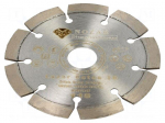 Cutting diamond wheel | &Oslash;: 115mm | Holder: assembly hole | 22.23mm