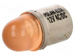 LED lamp | orange | BA15S | 12VDC | 12VAC