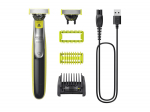 Philips | Shaver | QP2834/23 OneBlade 360 | Cordless | Wet & Dry | Lime green/Charcoal grey