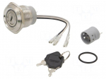 Switch: key switch | Stabl.pos: 2 | Switch.method: ON-ON | &Oslash;30mm | 90&deg;