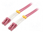 Fiber patch cord | OM4 | LC/UPC,both sides | 5m | 50/125um | LSZH | grey