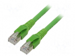 Patch cord | S/FTP | Cat 6a | RJ45 plug,both sides | stranded | Cu