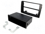 Radio mounting frame | Fiat,Lancia | 2 ISO | black