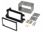 Radio mounting frame | SsangYong | 2 DIN | black