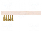 Brush | wire | brass | 100mm | for spark plugs