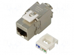 RJ45 module | silver | IEEE 802.3af,IEEE 802.3af/at,IEEE 802.3at