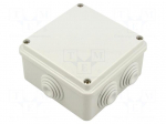 Enclosure: junction box | X: 120.5mm | Y: 120.5mm | Z: 58mm | wall mount