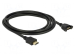 Cable | HDMI socket,HDMI plug | HDMI 1.4,High Speed + Ethernet