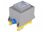 Transformer: encapsulated | 35VA | 230VAC | 12V | 2.92A | Mounting: DIN