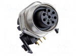 Connector: M12 | socket | PIN: 4 | female | D code-Ethernet