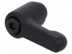 Lever | adjustable | Slider height: 24.5mm | Body: black
