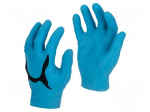 Protective gloves | Size: 8,M | blue-black