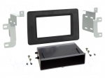 Radio frame | Nissan,Opel,Renault | 2 DIN | black
