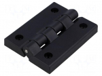 Hinge | Width: 80mm | technopolymer (PA) | black | H: 102mm