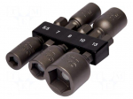 Tools set: screwdriver bits | 6-angles socket | Holder: E6,3mm