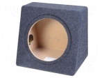 Car loudspeaker enclosure | MDF | black melange | textil | 15l | 250mm