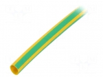 Heat shrink sleeve | 3: 1 | 6mm | L: 1m | yellow-green