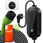Mobiilne elektriauto laadija 2in1 Type 2 reguleerimisega | 3.5kW | 230V | SCHUKO 16A | Wi-Fi
