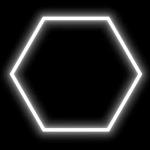 Hexagon luminaire set, 1 pc., with accessories, 42W, 6000K, IP20, 5040 Lm