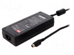 Power supply: switched-mode | 12VDC | 11.5A | 138W | Case: desktop