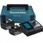 Makita Power Source Kit 197952-5 - MAKPAC size 1, 2x Li-ion rechargeable battery 3Ah