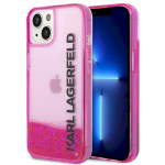 Karl Lagerfeld KLHCP14MLCKVF Hardcase Liquid Glitter Elong for iPhone 14 Plus / 15 Plus 6.7" / pink