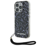 Karl Lagerfeld KLHCP16XHZBPKCCU iPhone 16 Pro Max 6.9" Purple Zebra With Cord