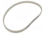 Timing belt | AT10 | W: 16mm | H: 5mm | Lw: 700mm | Tooth height: 2.5mm