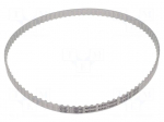 Timing belt | T5 | W: 8mm | H: 2.2mm | Lw: 450mm | Tooth height: 1.2mm