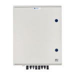 Switchgear attached DCAC hermetic IP66 EMITTER with DC surge arrester Dehn 1000V type 1+2, 6 x PV string, 6 x MPPT // og. AC Dehn type 1+2, 100A 3-F, FR 100A, syg. Faz + Socket