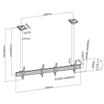 Equip Equip laekinnitus 45"-55"/2TFT kuni 50kg 1 liigendiga kallutatav p&ouml;&ouml;ratav (saadetis kulleriga)