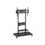 Equip p&otilde;randatugi 50"-90"/1TFT 60kg mobiilne + riiul Black