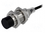 Sensor: inductive | Output conf: PNP / NO | 0&divide;10mm | 10&divide;30VDC | M18