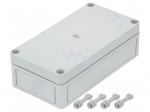 Enclosure: multipurpose | X: 94mm | Y: 180mm | Z: 57mm | PK | light grey