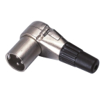 Soundsation GO-LINK SXLR034M-B - wtyk kablowy XLR męski 3-pin, kątowy 90&deg;, opakowanie 25 sztuk