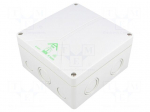 Enclosure: junction box | X: 140mm | Y: 140mm | Z: 79mm | polystyrene