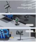 Adapter Aukey  AUKEY MagFusion 3 in 1 wireless charger with Qi2 Active Cooling LC-MC311A