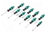 Kit: screwdrivers | Pcs: 11 | Phillips,Pozidriv&reg;,Torx&reg;,slot