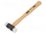 Hammer | 150mm | W: 60mm | 150g | Size: 22mm | round | nylon | wood