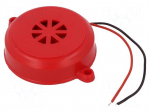 Sound transducer: piezo alarm | 24VDC | Sound level: 90dB