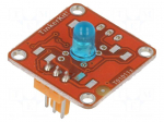 Extension module | 3pin | LED diode 5mm blue | prototype board