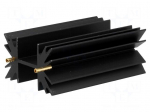 Heatsink: extruded | SOT32,TO220,TO3P | black | L: 63.5mm | 4.5K/W