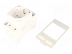 E-type socket | 250VAC | 16A | IP20 | on panel | Input: 6mm fork | 62mm
