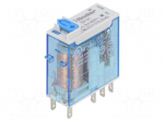 Relay: electromagnetic | DPDT | Ucoil: 12VDC | 8A/250VAC | 8A/30VDC
