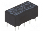 Relay: electromagnetic | DPDT | Ucoil: 5VDC | 0.5A/125VAC | 2A/30VDC
