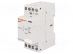 Contactor: 4-pole installation | NO x4 | 24VAC | 24VDC | 25A | DIN | CN25