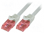 Patch cord | U/UTP | 6 | stranded | Cu | LSZH | white | 5m | 26AWG